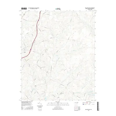 2016 Map of Millstone Lake, 2016 Print