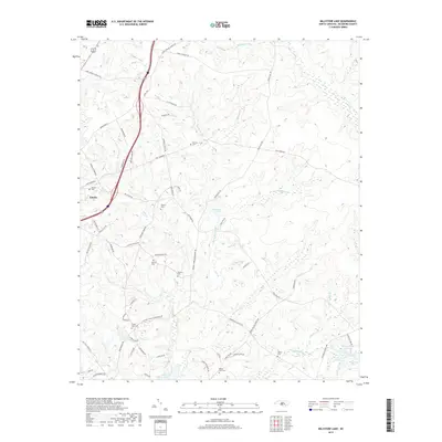 2019 Map of Millstone Lake, 2019 Print