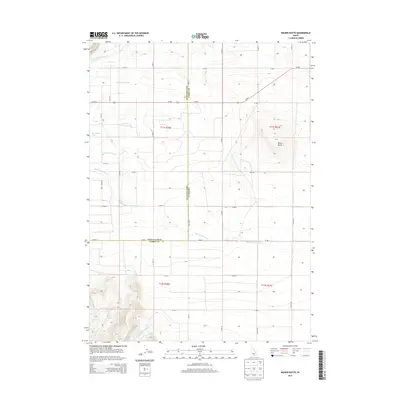 2013 Map of Milner Butte, 2013 Print