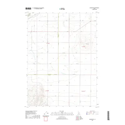2020 Map of Milner Butte, 2020 Print