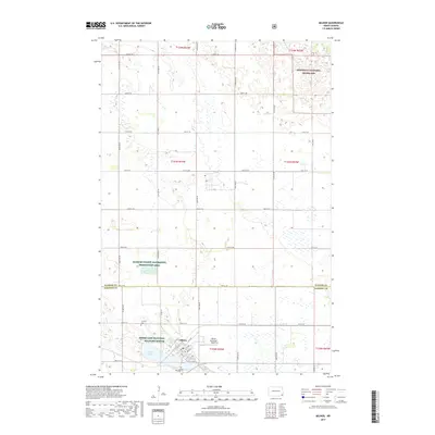 2017 Map of Milnor, 2017 Print