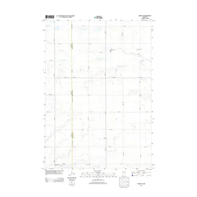 2013 Map of Milroy SE, 2013 Print
