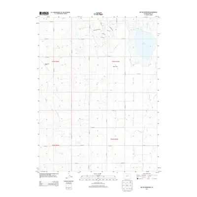 2013 Map of Milton Reservoir, 2013 Print