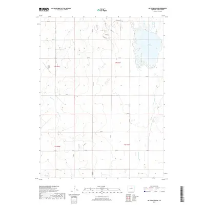 2019 Map of Milton Reservoir, 2019 Print
