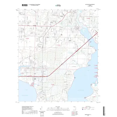 2018 Map of Milton South, 2018 Print