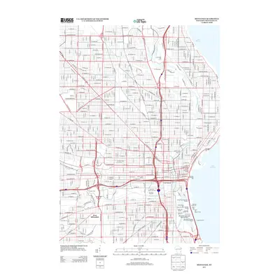 2013 Map of Milwaukee, 2013 Print
