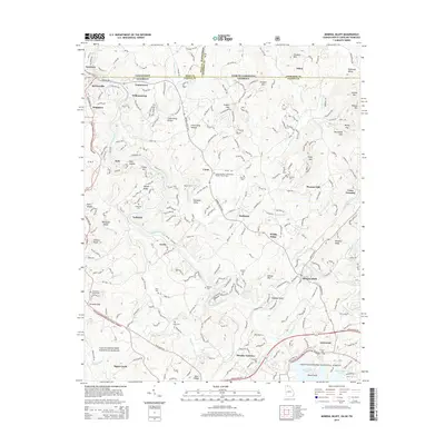 2014 Map of Mineral Bluff, 2014 Print