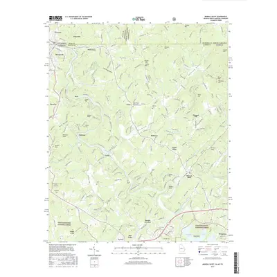 2017 Map of Mineral Bluff, 2017 Print