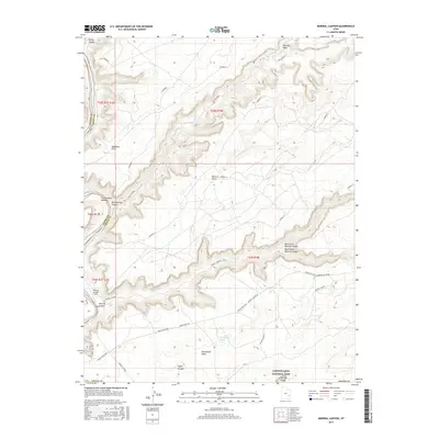 2017 Map of Mineral Canyon, 2017 Print