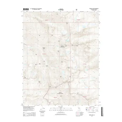 2015 Map of Mineral King, 2015 Print