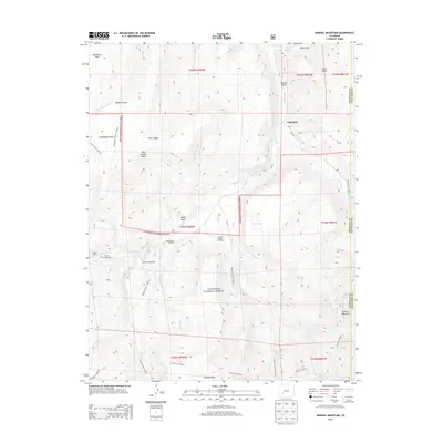 2013 Map of Mineral Mountain, 2013 Print
