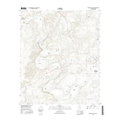 2016 Map of Mineral Wells West, 2016 Print