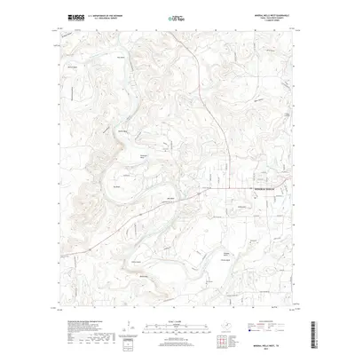 2019 Map of Mineral Wells West, 2019 Print