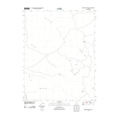 2010 Map of Miners Cabin Wash, 2010 Print