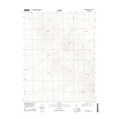2014 Map of Miners Cabin Wash, 2014 Print
