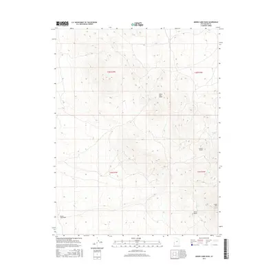 2017 Map of Miners Cabin Wash, 2017 Print