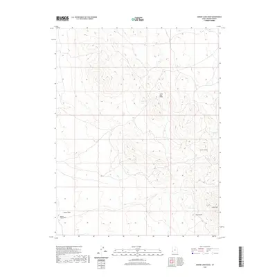 2020 Map of Miners Cabin Wash, 2020 Print