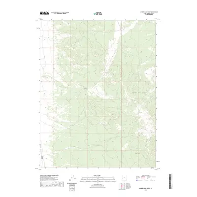 2023 Map of Miners Cabin Wash, 2023 Print