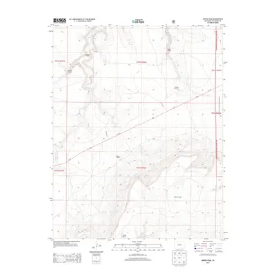 2013 Map of Miners Peak, 2013 Print