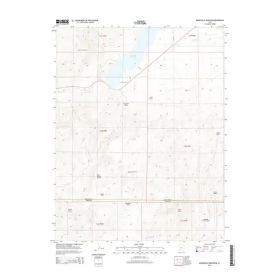 2014 Map of Minersville Reservoir, 2014 Print