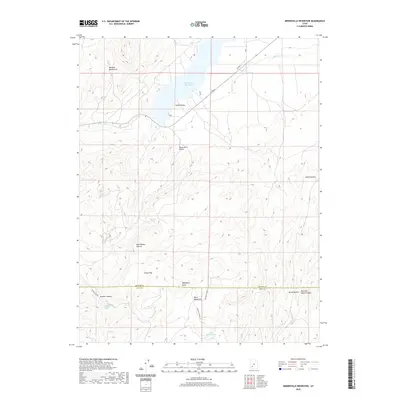 2020 Map of Minersville Reservoir, 2020 Print