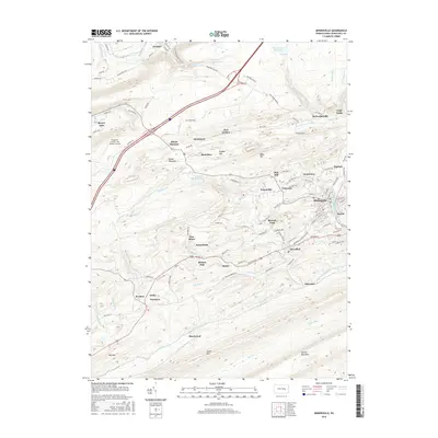 2016 Map of Minersville, 2016 Print