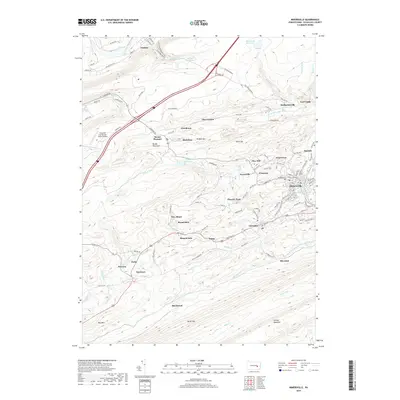 2019 Map of Minersville, 2019 Print