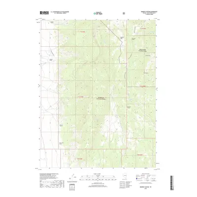2018 Map of Minerva Canyon, 2018 Print