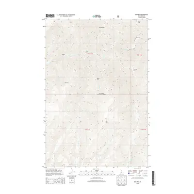 2013 Map of Mink Peak, 2013 Print