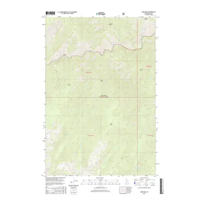 2017 Map of Mink Peak, 2017 Print