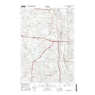 2016 Map of Minneapolis North, 2016 Print