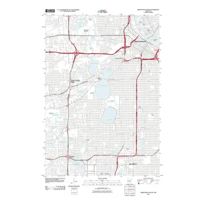 2010 Map of Minneapolis South, 2010 Print