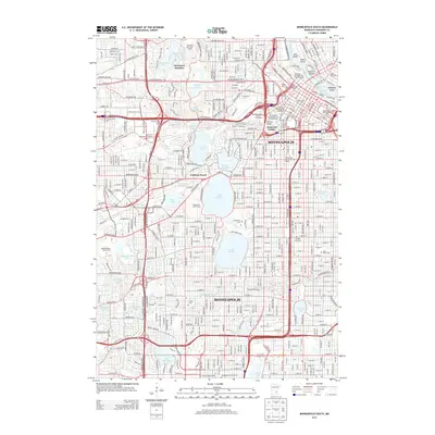 2013 Map of Minneapolis South, 2013 Print