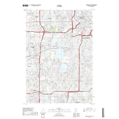 2019 Map of Minneapolis South, 2019 Print