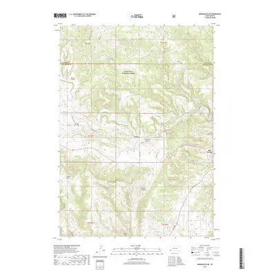 2017 Map of Minnekahta NE, 2017 Print