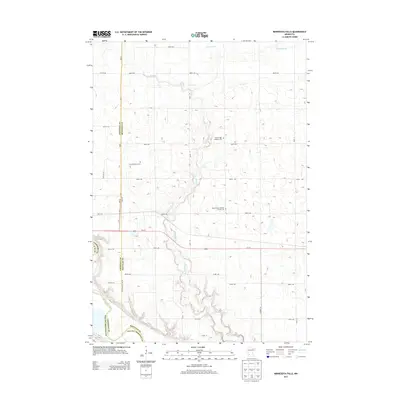 2013 Map of Minnesota Falls, 2013 Print