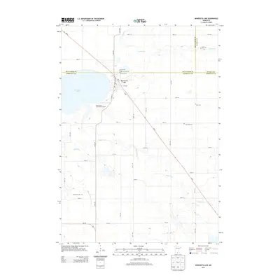 2013 Map of Minnesota Lake, 2013 Print