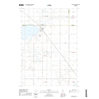 2019 Map of Minnesota Lake, 2019 Print
