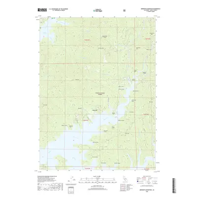 2018 Map of Minnesota Mountain, 2018 Print