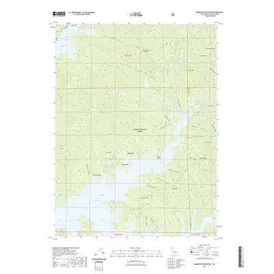 2021 Map of Minnesota Mountain, 2021 Print