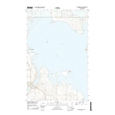 2014 Map of Minnewaukan East, 2014 Print