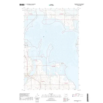 2017 Map of Minnewaukan East, 2017 Print