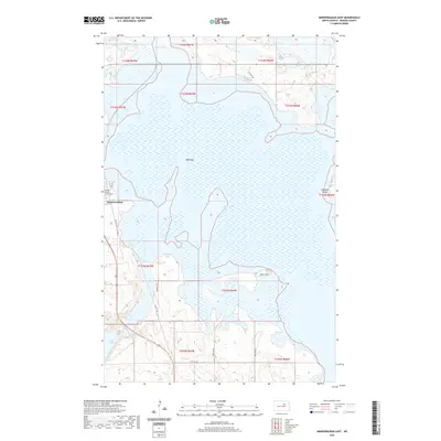 2020 Map of Minnewaukan East, 2020 Print