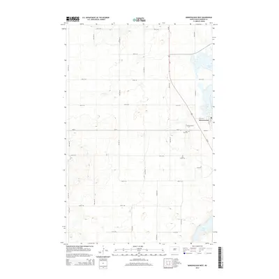 2014 Map of Minnewaukan West, 2014 Print
