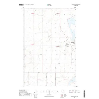 2020 Map of Minnewaukan West, 2020 Print