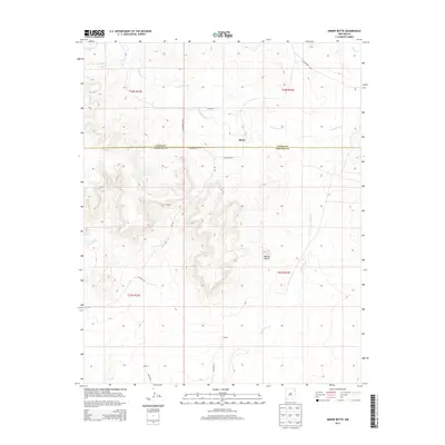 2013 Map of Minnie Butte, 2013 Print