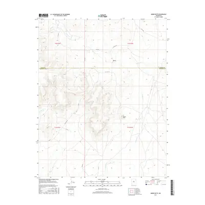 2017 Map of Minnie Butte, 2017 Print