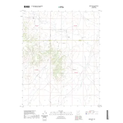 2023 Map of Minnie Butte, 2023 Print