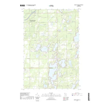 2019 Map of Minong Flowage, 2019 Print