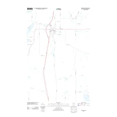 2013 Map of Minong, 2013 Print